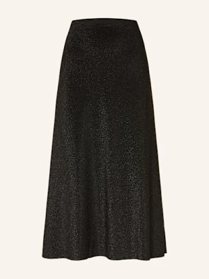 Ottod'ame Spódnica Z Błyszczącą Przędzą schwarz