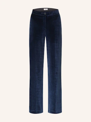 Ottod'ame Spodnie Marlena Z Materiału Nicki blau