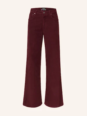 Ottod'ame Spodnie Sztruksowe grau