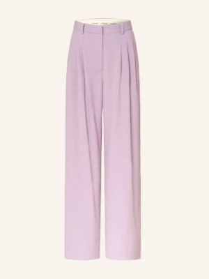 Ottod'ame Spodnie Z Materiału Typu Marlene lila