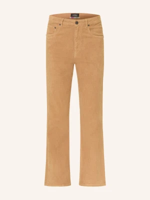 Ottod'ame Spodnie Z Sztruksu beige JASNOBRĄZOWY