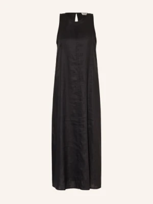 Ottod'ame Sukienka Lniana schwarz