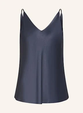 Ottod'ame Top Satynowy blau