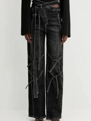 Ottolinger jeansy Strappy Signature Wrap damskie high waist 117.202617.01