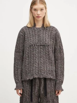 Ottolinger sweter z domieszką wełny Knit Chunky Sweater damski kolor brązowy ciepły 1070201521