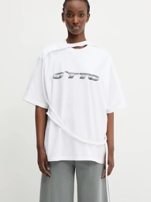 Ottolinger t-shirt bawełniany Oversized damski kolor biały 115.103415.01