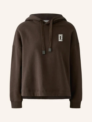 Oui Bluza Z Kapturem braun brązowy