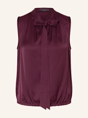 Oui Bluzka Bez Rękawów Z Satyny lila