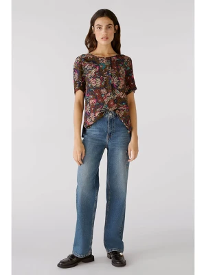 Oui Bluzka w kolorze czarno-brązowym rozmiar: 36