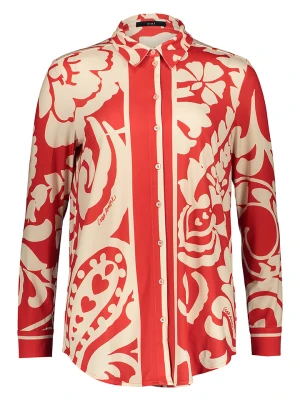 Oui Bluzka w kolorze czerwono-kremowym rozmiar: 34