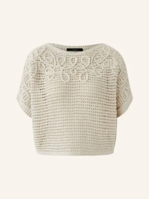 Oui Bluzka Z Dzianiny beige