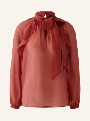Oui Bluzka Z Falbanami rot
