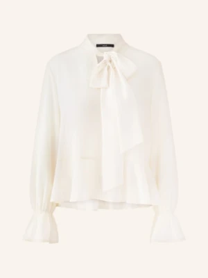 Oui Bluzka Z Falbanami weiss