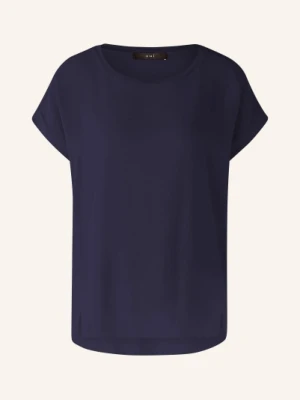 Oui Bluzka Z Mieszanki Materiałów blau