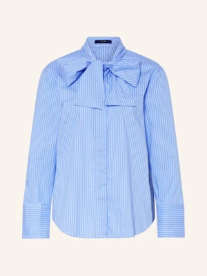 Oui Bluzka Z Wiązaniem Pod Szyją blau