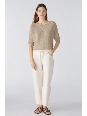 Oui Bojówki w kolorze kremowym rozmiar: 38