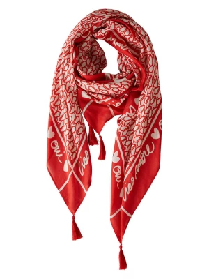 Oui Chusta w kolorze czerwono-białym - 110 x 110 cm rozmiar: onesize