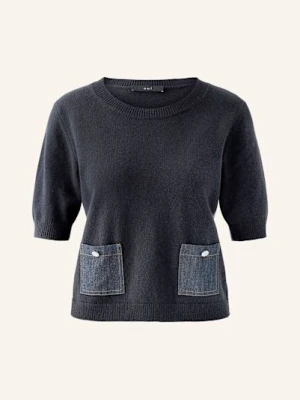 Oui Dzianinowa Koszulka blau