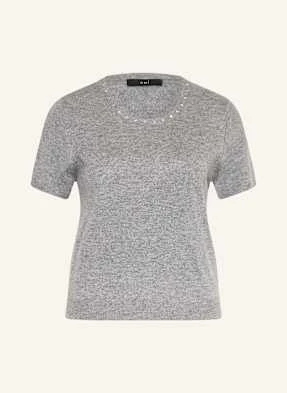 Oui Dzianinowa Koszulka Z Ćwiekami grau