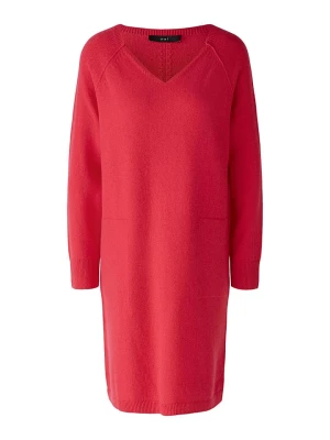 Oui Dzianinowa sukienka w kolorze czerwonym rozmiar: 40