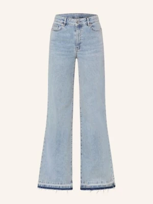Oui Dżinsy Z Szerokimi Nogawkami blau