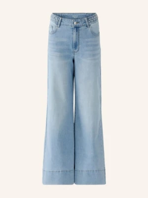 Oui Dżinsy Z Szerokimi Nogawkami blau