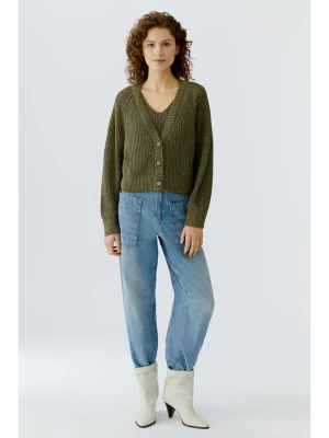 Oui Kardigan w kolorze khaki rozmiar: 44