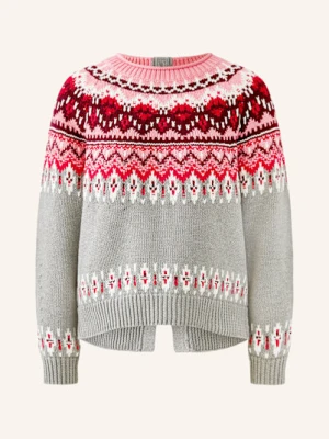 Oui Kardigan Z Cekinami I Ozdobnymi Kamykami grau