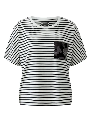 Oui Koszulka w kolorze biało-czarnym rozmiar: 34
