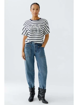 Oui Koszulka w kolorze biało-niebieskim rozmiar: 42