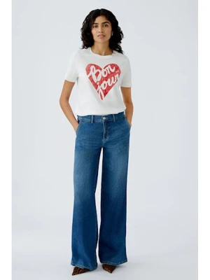 Oui Koszulka w kolorze białym rozmiar: 36