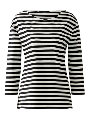 Oui Koszulka w kolorze czarno-kremowym rozmiar: 36