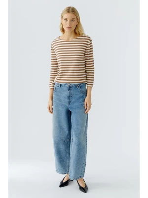 Oui Koszulka w kolorze karmelowo-kremowym rozmiar: 36