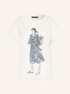 Oui Koszulka Z Kamieniami Ozdobnymi weiss