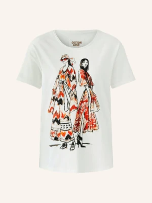 Oui Koszulka Z Kryształkami weiss