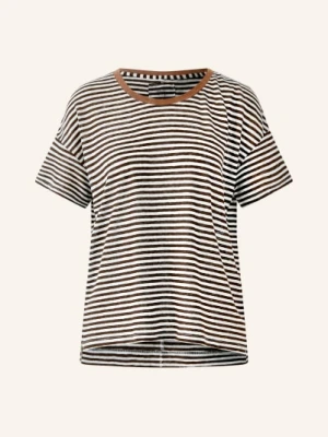 Oui Koszulka Z Lnu braun