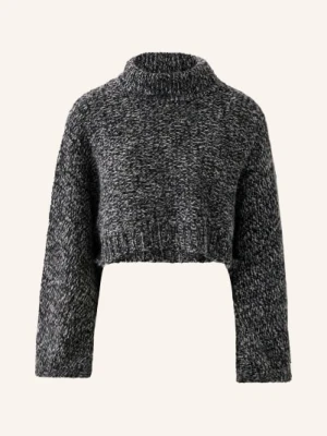 Oui Krótki Sweter schwarz