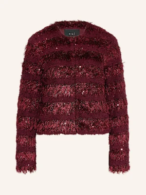 Oui Kurtka Bouclé Z Cekinami rot