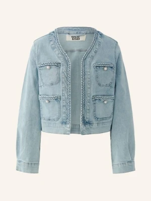 Oui Kurtka Dżinsowa Z Kamieniami Ozdobnymi blau