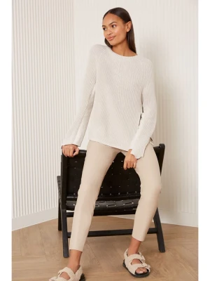 Oui Legginsy w kolorze beżowym rozmiar: 38