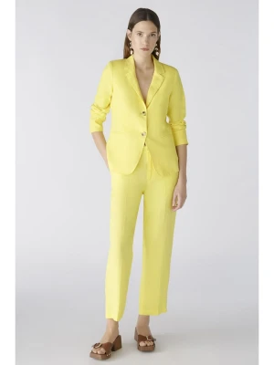 Oui Lniany blezer w kolorze żółtym rozmiar: 38