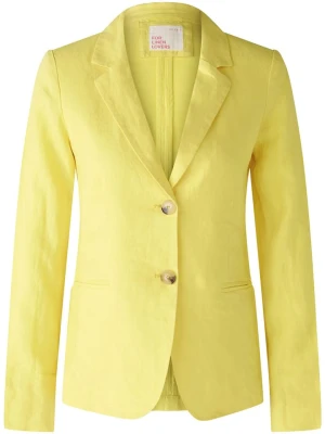 Oui Lniany blezer w kolorze żółtym rozmiar: 38