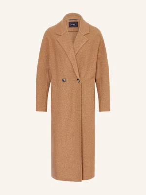Oui Płaszcz Wełniany braun