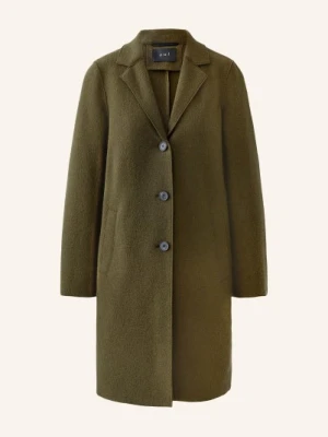 Oui Płaszcz Wełniany gruen