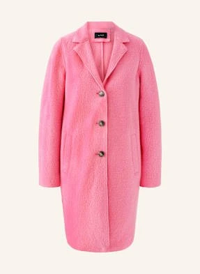 Oui Płaszcz Wełniany pink