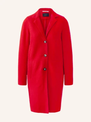 Oui Płaszcz Wełniany rot