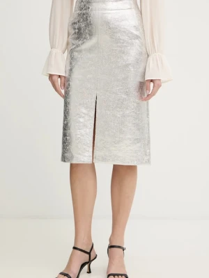 OUI spódnica kolor srebrny mini prosta 96027