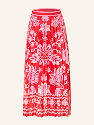 Oui Spódnica Plisowana rot