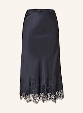 Oui Spódnica Satynowa blau