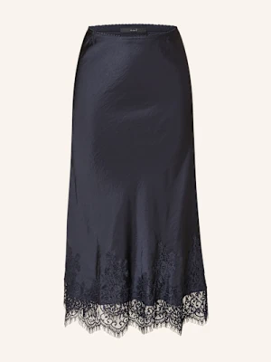 Oui Spódnica Satynowa blau